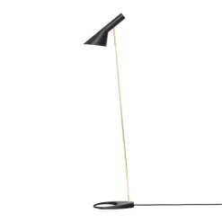 AJ gulvlampe, sort/messing