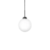 Apiales 1 Large pendel, satin sort/opal