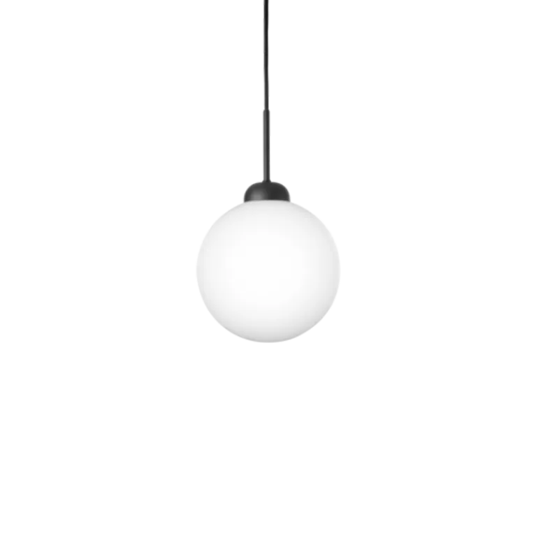 Apiales 1 Large pendel, satin sort/opal