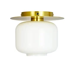 Arp loftlampe, opal/messing