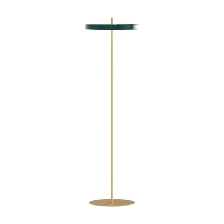 Asteria gulvlampe, forest grøn/messing