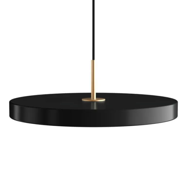 Asteria medium pendel, sort/messing