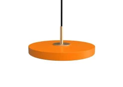 Asteria micro pendel, orange/messing