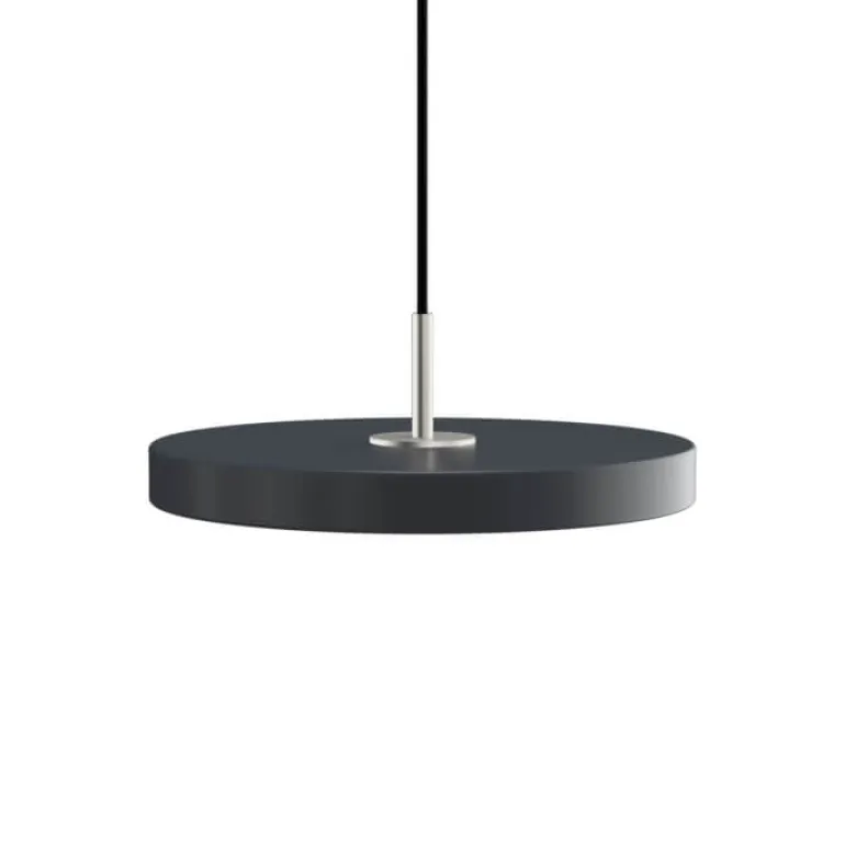Asteria mini pendel, antrasit/stål
