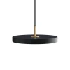 Asteria mini pendel, antrasit/messing