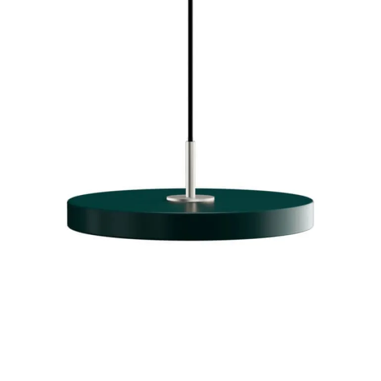 Asteria mini pendel, forest grøn/stål
