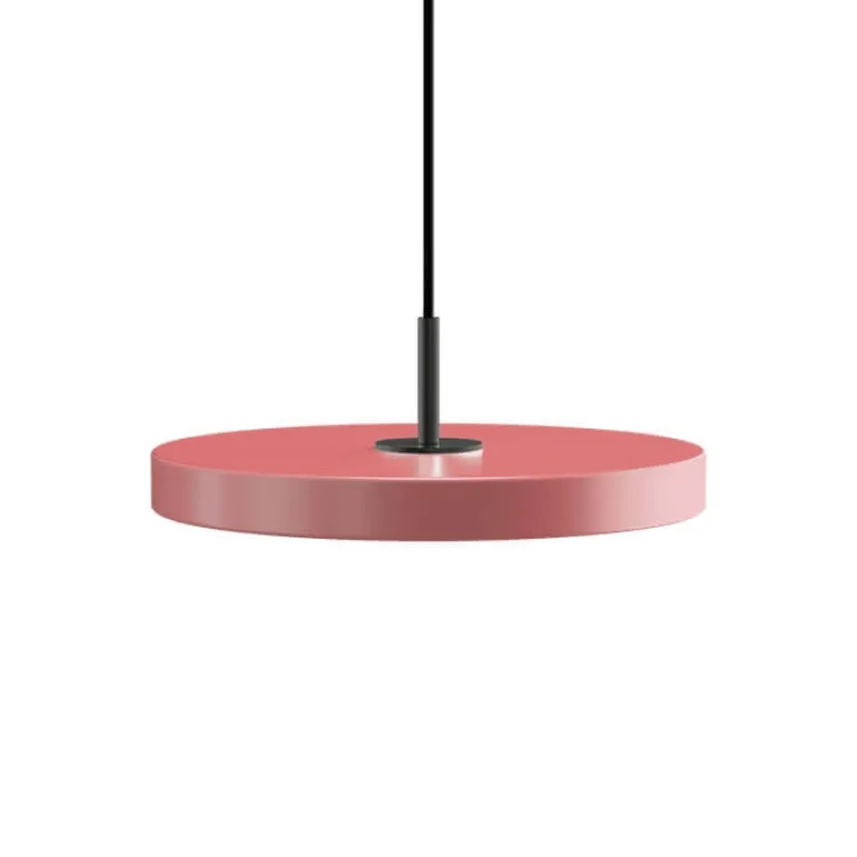 Asteria mini pendel, rose/sort