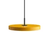 Asteria mini pendel, saffron gul/sort