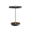 Asteria Move batteri-/bordlampe, antrasit/messing