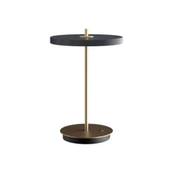 Asteria Move batteri-/bordlampe, antrasit/messing