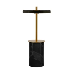 Asteria Move mini batteri-/bordlampe, sort marmor