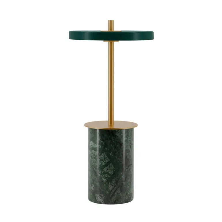 Asteria Move mini batteri-/bordlampe, grøn marmor