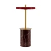 Asteria Move mini batteri-/bordlampe, rød marmor