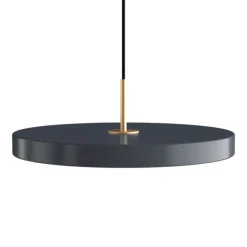 Asteria Plus medium pendel, antrasit/messing