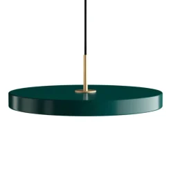 Asteria Plus medium pendel, forest grøn/messing