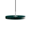 Asteria Plus mini pendel, forest grøn/stål