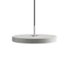 Asteria Plus mini pendel, mist grå/stål