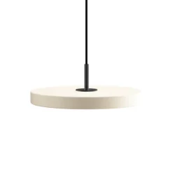Asteria Plus mini pendel, pearl hvid/sort