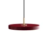 Asteria Plus mini pendel, ruby rød/messing