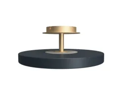 Asteria Up medium loftlampe, antrasit/messing