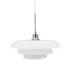 Ava pendel D40, opal/krom