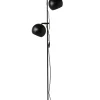 BALL DOUBLE gulvlampe, mat sort
