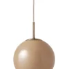 Ball Glass pendel Ø18, cappuccino