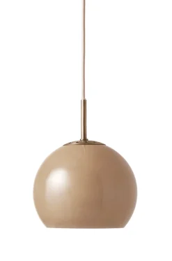 Ball Glass pendel Ø18, cappuccino