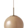 Ball Glass pendel Ø25, cappuccino