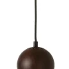 Ball Wood pendel Ø12, valnød