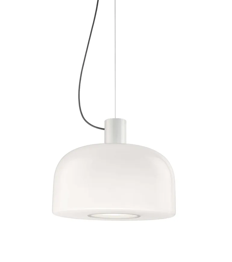 Bellhop Glas S2 pendel, hvid