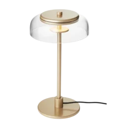 Blossi bordlampe small, nordic guld/klar