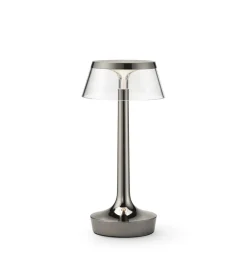 Bon Jour Unplugged batterilampe / bordlampe, black krom