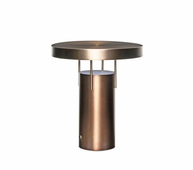 BringMe Portable bordlampe / batterilampe, bruneret messing