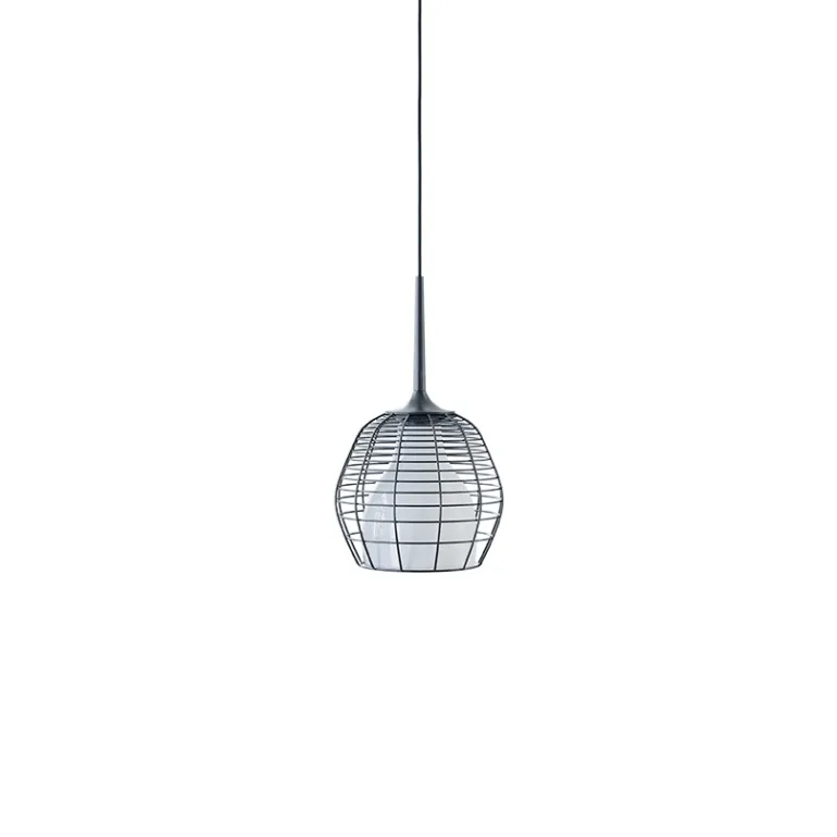 Cage pendel small, sort/hvid