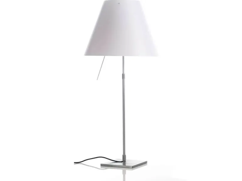 Costanza bordlampe D13/D13c, alu/hvid