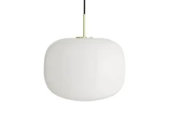 Cuscino pendel large Ø35, messing/opal