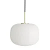 Cuscino pendel medium Ø26, messing/opal