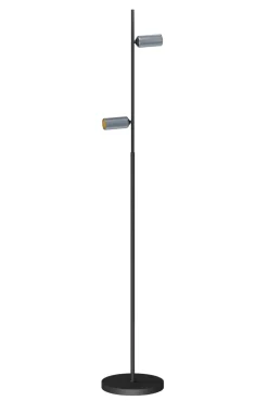 Decor F2 gulvlampe double, sort/alu