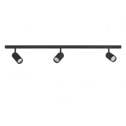 DESIGNLINE skinne-sæt 1,9 meter m/3 Tube spots, sort