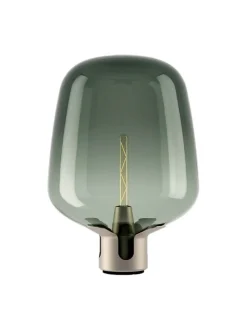 Flar large bordlampe, pearl/turquoise
