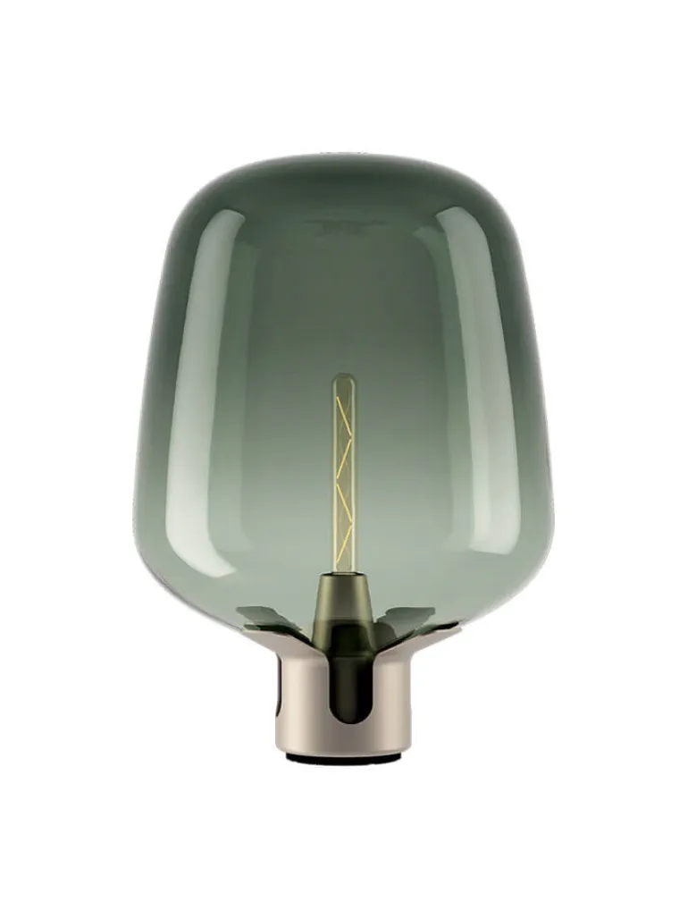 Flar large bordlampe, pearl/turquoise