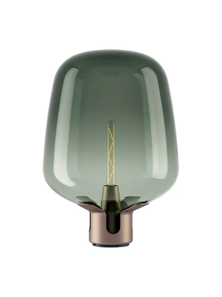 Flar large bordlampe, terra/turquoise