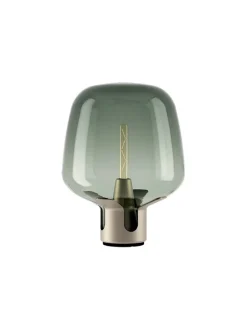 Flar medium bordlampe, pearl/turquoise