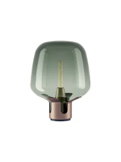 Flar medium bordlampe, terra/turquoise