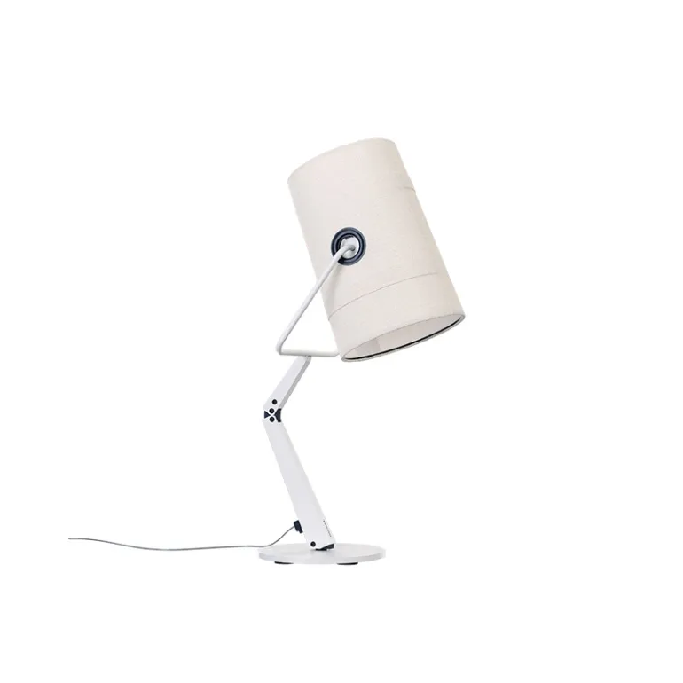 Fork bordlampe, ivory/ivory