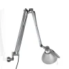 Fortebraccio bordlampe / væglampe arm og skærm, metal