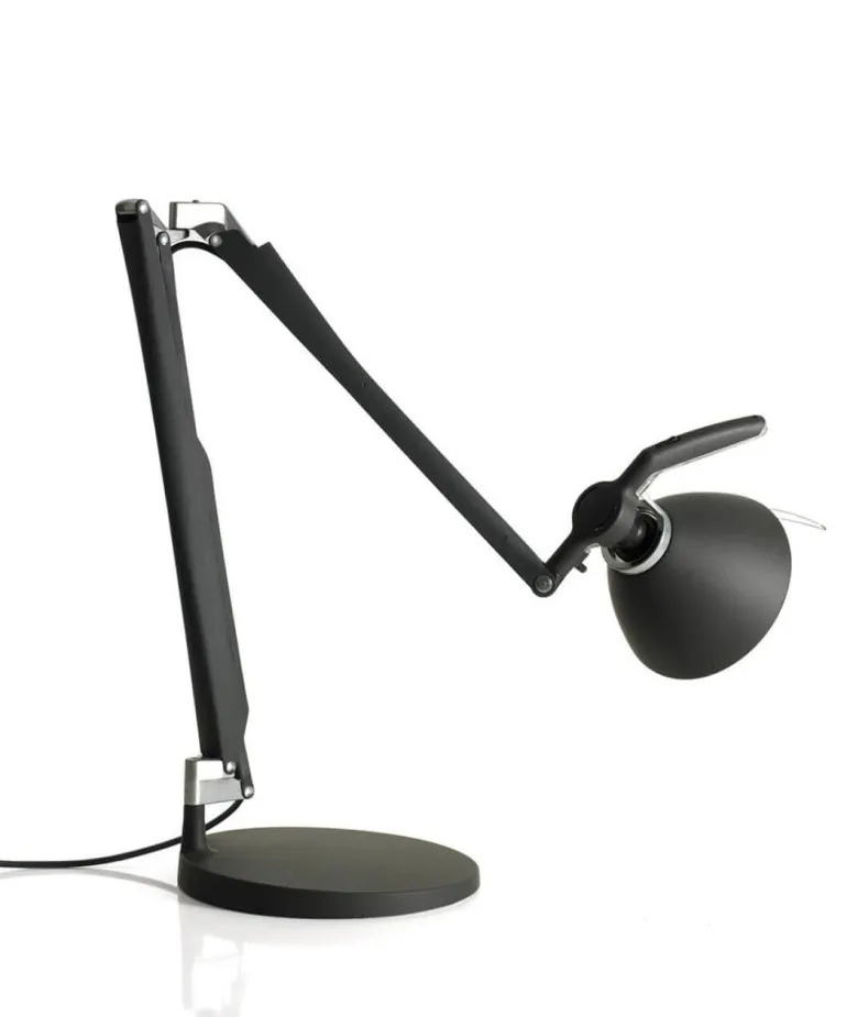 Fortebraccio bordlampe / væglampe arm og skærm, sort