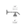 Fortebraccio Ø11 væglampe / loftlampe, metal