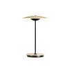 Ginger 20 M batteri bordlampe, messing/hvid